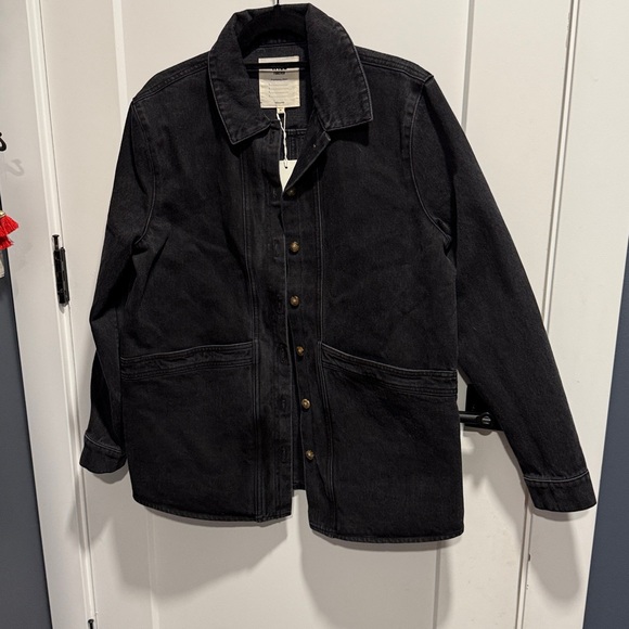 Sezane Will Jacket Washed Black Size Medium NWT - Picture 5 of 8